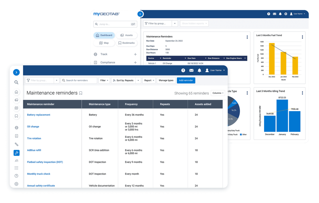 gridline-mygeotab-maintenance-reminders